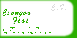 csongor fisi business card